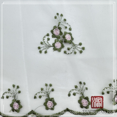 100% Polyester Embroidery Mesh P/D Textile